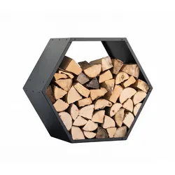 Tchibo - Kaminholzregal - 88x45x77cm - schwarz -