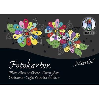 URSUS Fotokarton-Block 'Sonderedition Metallic', DIN A6