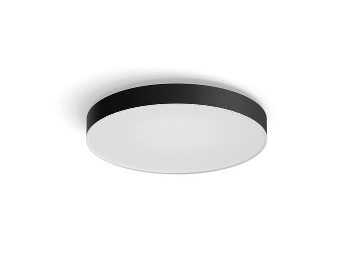 Philips HUE Led-Deckenleuchte Enrave XL, Schwarz, Metall, 8.4 cm, Smartphone-Steuerung, Lampen & Leuchten, Innenbeleuchtung, Smart-Home-Lampen, Smart Home Deckenleuchten