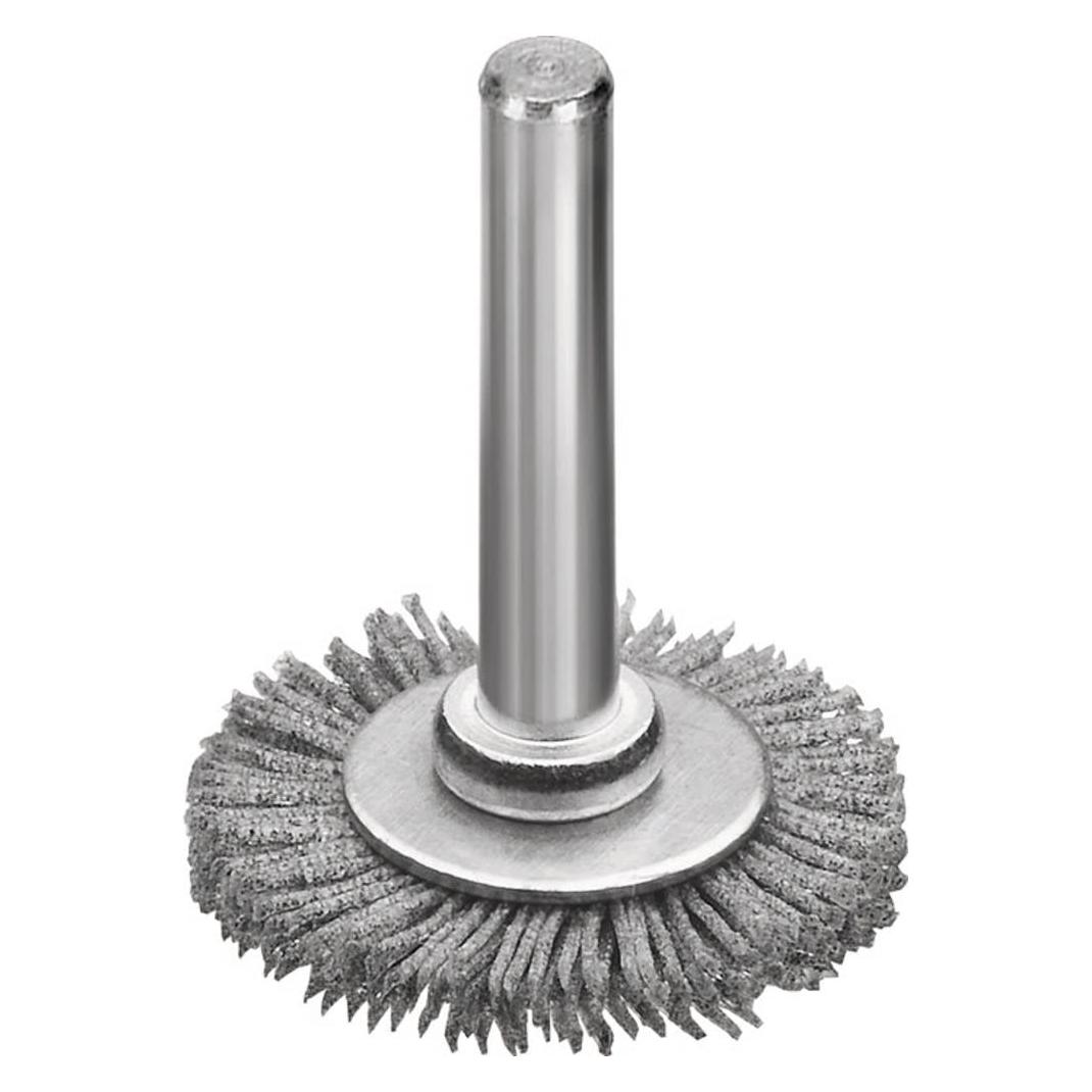 Lessmann Rundbürste Ø 30 mm Schaft 6 mm SiC Schleifborsten Körnung 120 6 mm 18000 min-¹ (413841)