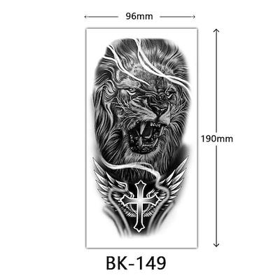 grenzüberschreitende exklusive Skizzen-Blumen-Tattoo-Aufkleber. Skizzen-Tattoo-Aufkleber. Rosen-Blumen-Schwarz-Weiß-Blumen-Tattoo
