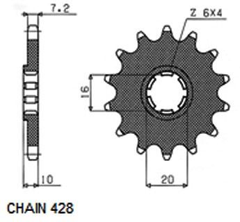 SUNSTAR 227-15 Chain Pinion