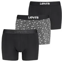 Levis 3P Logo Aop Boxer Brief Gift Schwarz Baumwolle X-Large Herren