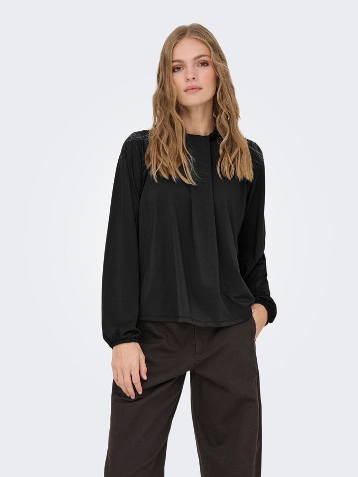 JDY Bluse in Schwarz - L