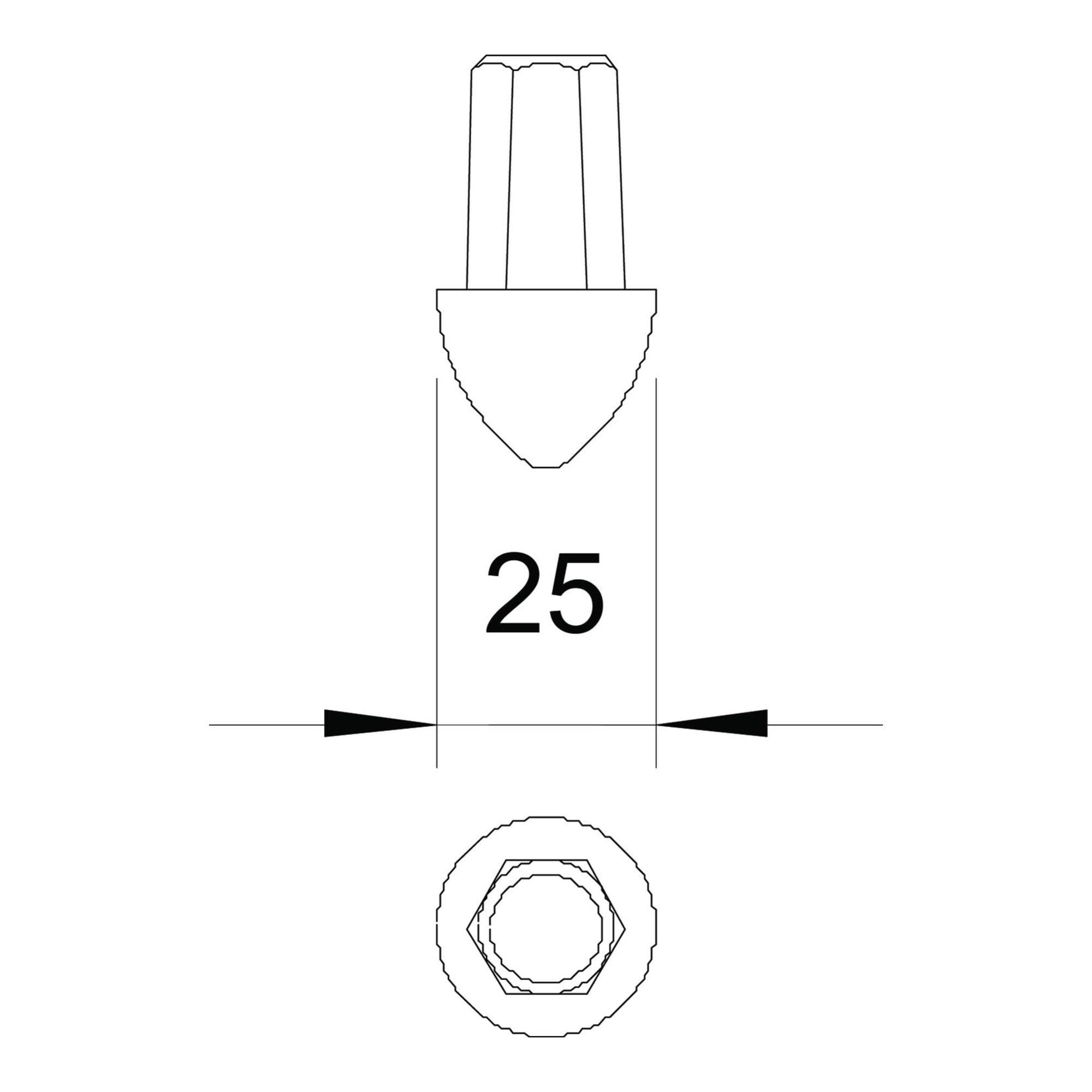OBO Bettermann Erderspitze 25mm 1819 25 (3041255)