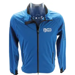 BGS 90057 Softshelljacke atmungsaktiv wasserdicht Größe 3XL mit BGS Logo