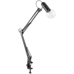 Retro Klemm Strahler Tisch Leuchte schwarz Arbeits Zimmer FILAMENT Lampe im Set inkl. LED Leuchtmittel