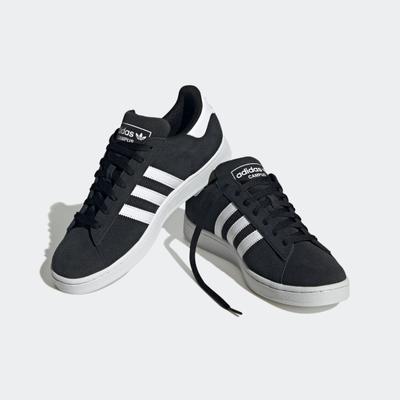 Sneaker ADIDAS ORIGINALS "CAMPUS 2.0", Herren, Gr. 38, schwarz-weiß (core schwarz, cloud weiß, cloud weiß), Leder, Synthetik, Schuhe Sneaker