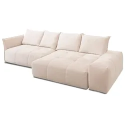 designwerk Ecksofa Palace Stoff Beige Natural