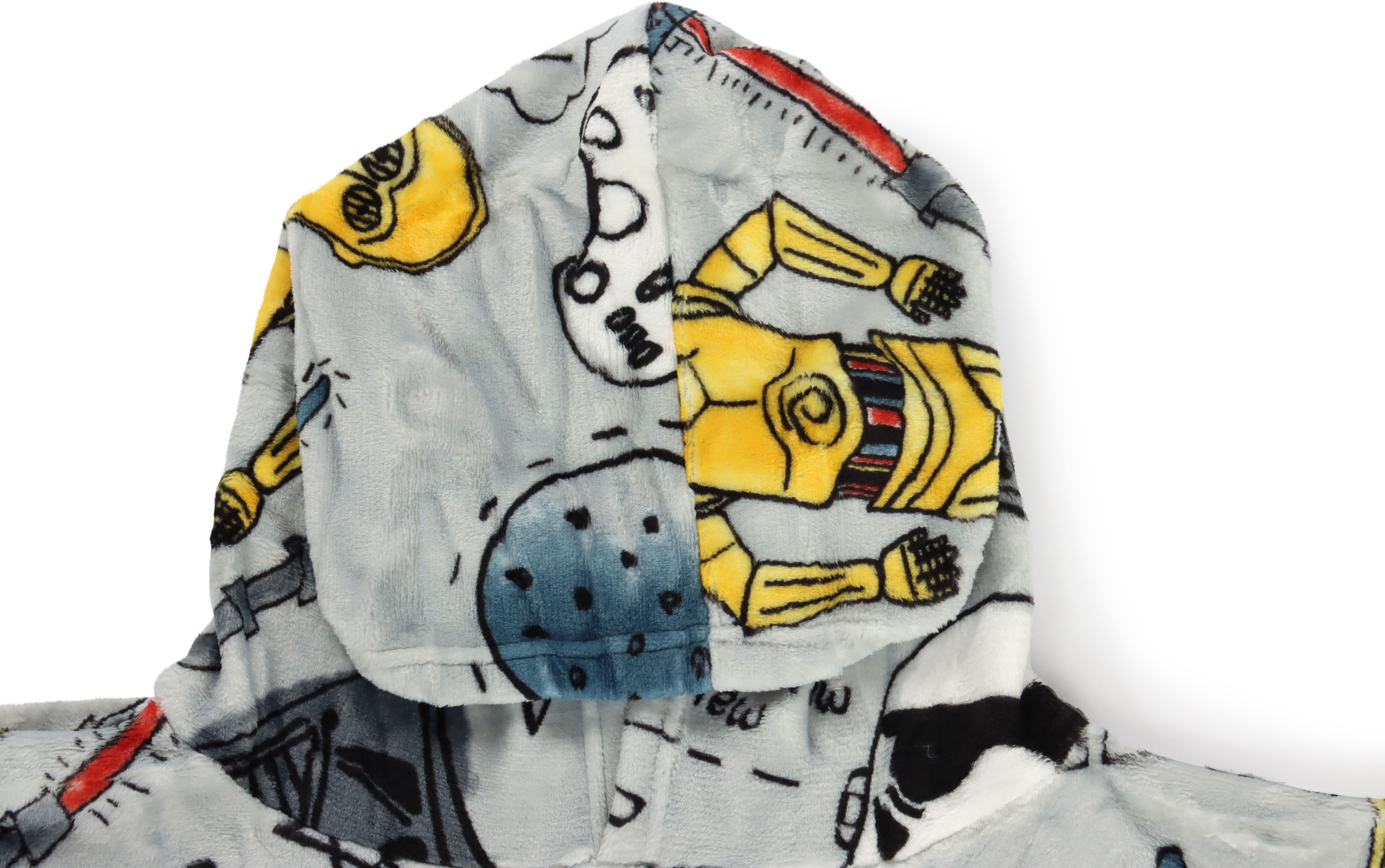 Wohndecke STAR WARS "Star Wars Retro-Flair", grau, B:86cm L:96cm, Polyester, Wohndecken, Wohndecke