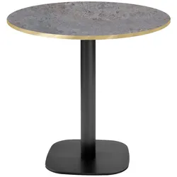RestooTab - Tisch Round Ø70cm Dekor Caldeira Kanten messingfarben
