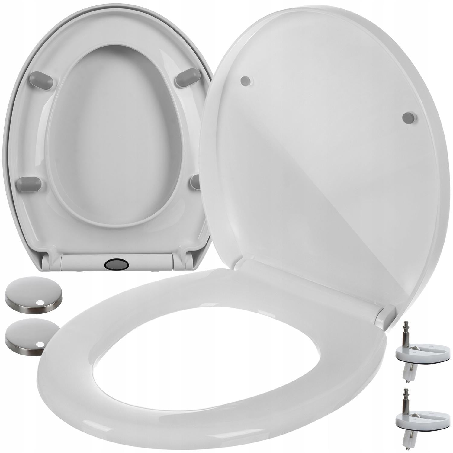 Ruhhy 24547 Universele zelfdichtende wc-bril, wit