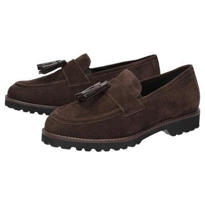 Slipper SIOUX "Meredith-758-H", Damen, Gr. 39.5 (UK 6), braun (dunkelbraun), Schuhe Slipper