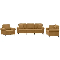 vidaXL, Gartenlounge, 10-tlg. Garten-Lounge-Set mit Kissen