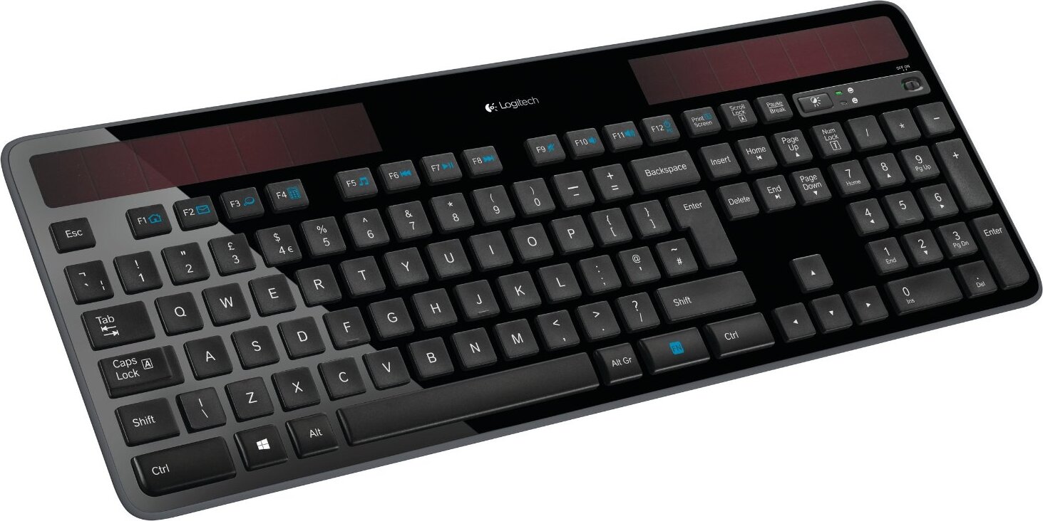 Logitech K750, RF Wireless, Büro, Standard, 2.4 GHz, USB, Nano
