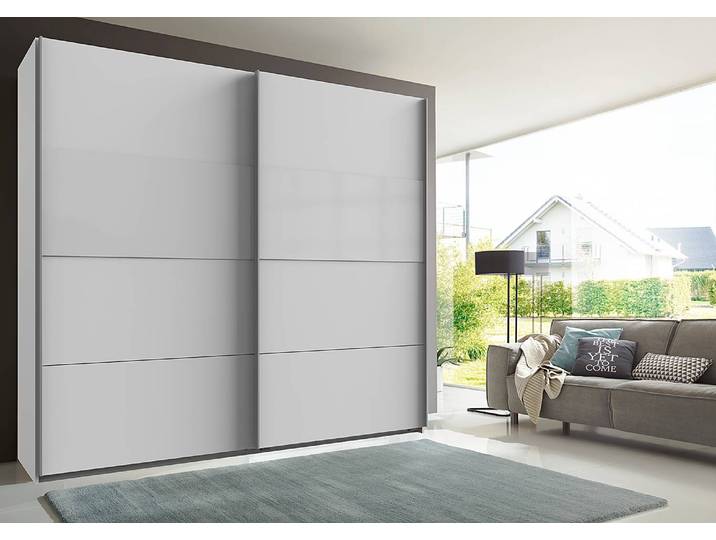 Schwebetürenschrank Bramfeld 2 270 x 208cm Weiß/Weiß