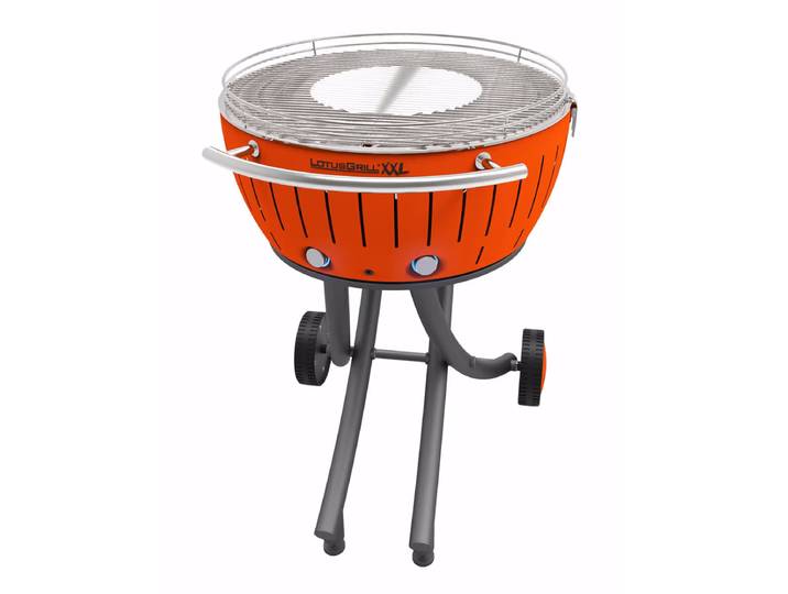 LotusGrill Lotus Grill XXL Oran Holzkohlegrill – Holzkohlegrill/Kohlegrill – mandarinorange