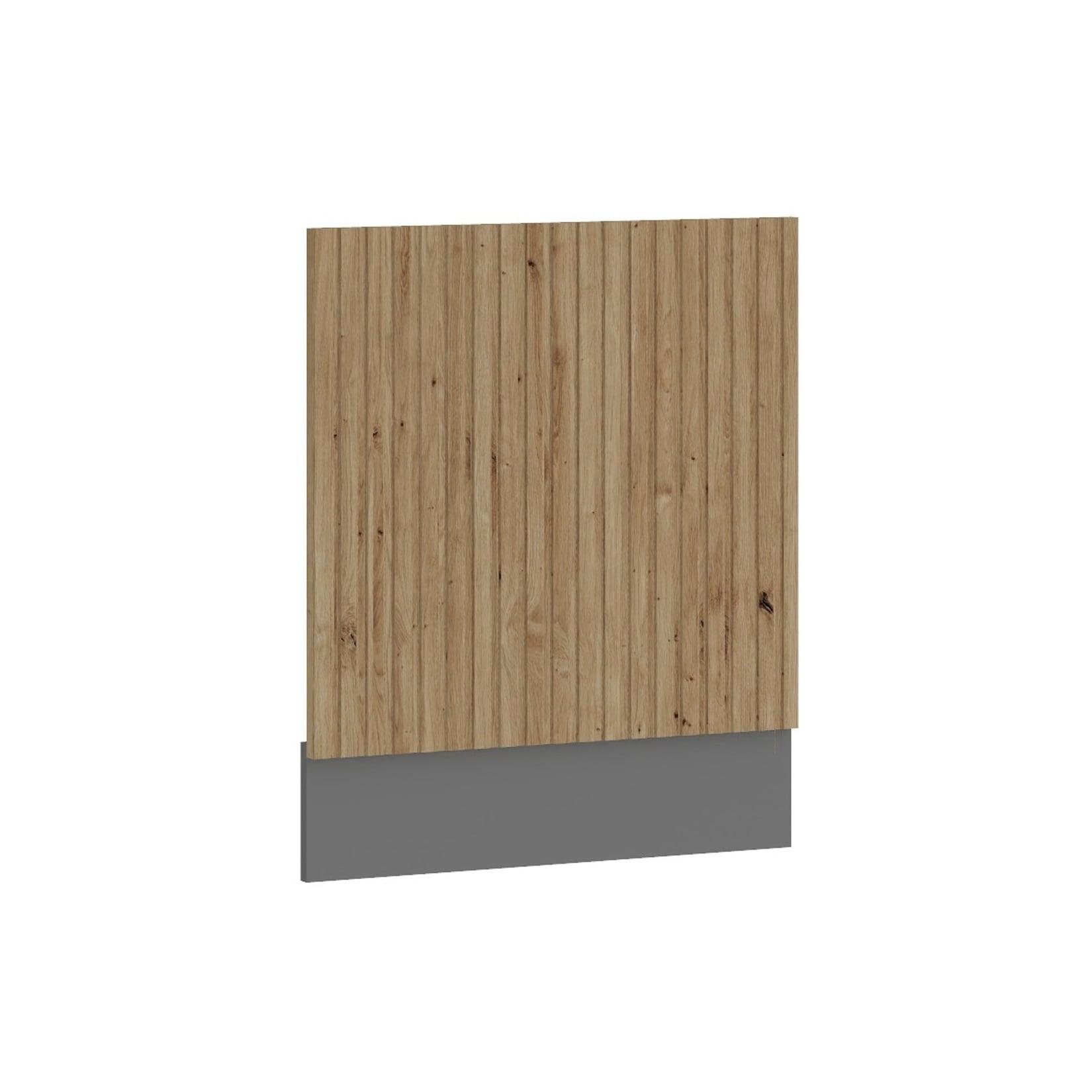 Frontblende integrierten Geschirrspüler 60 cm Küche AVA Artisan Lamellenoptik