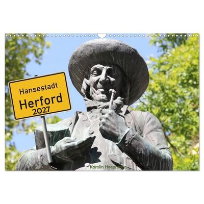 Hansestadt Herford (Wandkalender 2027 DIN A3 quer), CALVENDO Monatskalender