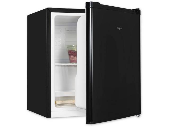 exquisit Kühlschrank KB05-V-040E schwarz, 51 cm hoch, 44 cm breit