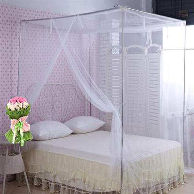 The Handy Homestead Romantic Lace Mosquito Net Bed Canopy For Double Beds white