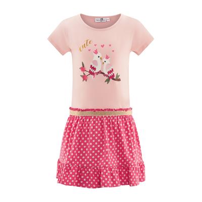 Sommerkleid HAPPY GIRLS "Mädchenkleid", Mädchen, Gr. 98, EURO-Größen, powder pink, Stoff, 100% Baumwolle, normal, Kleider Sommerkleid