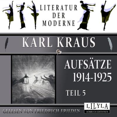 Aufsätze 1914-1925 - Teil 5 - Karl Kraus, Audio, 9783988521118