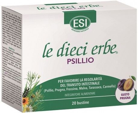 Esi Le Dieci Erbe Psillio Integratore Transito Intestinale 20 Bustine