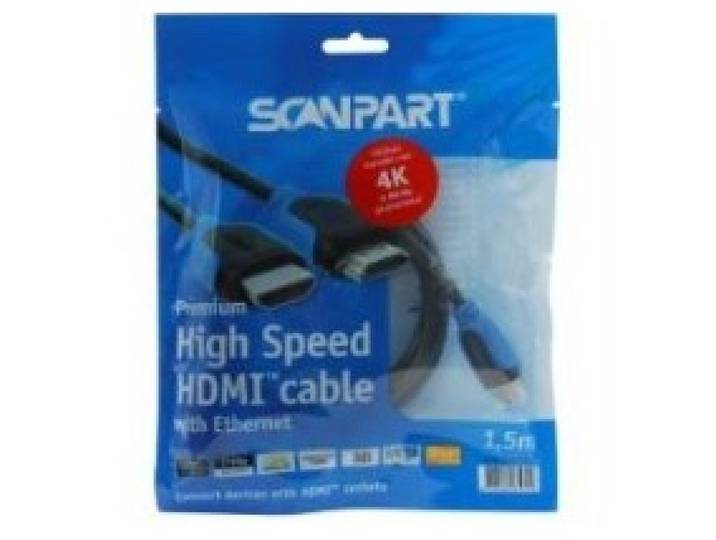 Scanpart Premium High Speed HDMI kabel met Ethernet 1.5m 4K60Hz 18Gbps HDMI kabel