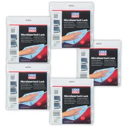 5x LIQUI MOLY 21783 Micro­fa­ser­tuch für Lack - Poliertuch 40 x 40 cm