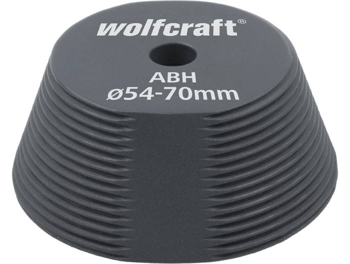 wolfcraft - Verloopadapter - Gatvergroter voor het vergroten van gaten met een gatenzaag - Ø 54–70 mm - 76 mm - 5952000