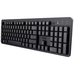 Trust ODY II Bluetooth® Tastatur Deutsch, QWERTZ Schwarz mit numerischer Tastatur 25014