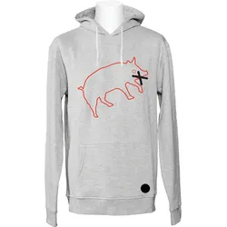 YES PIG Hoodie 2021 heather grey - XL