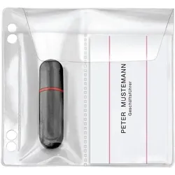 Veloflex USB-Stick Hüllen zum Abheften 4377010 transparent