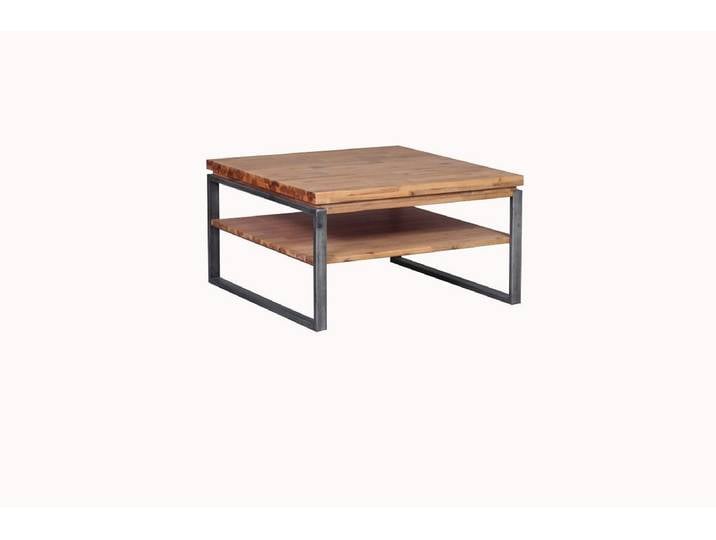 Main Möbel Couchtisch Couchtisch 80x80cm Genua Akazie gebürstet (1-St)