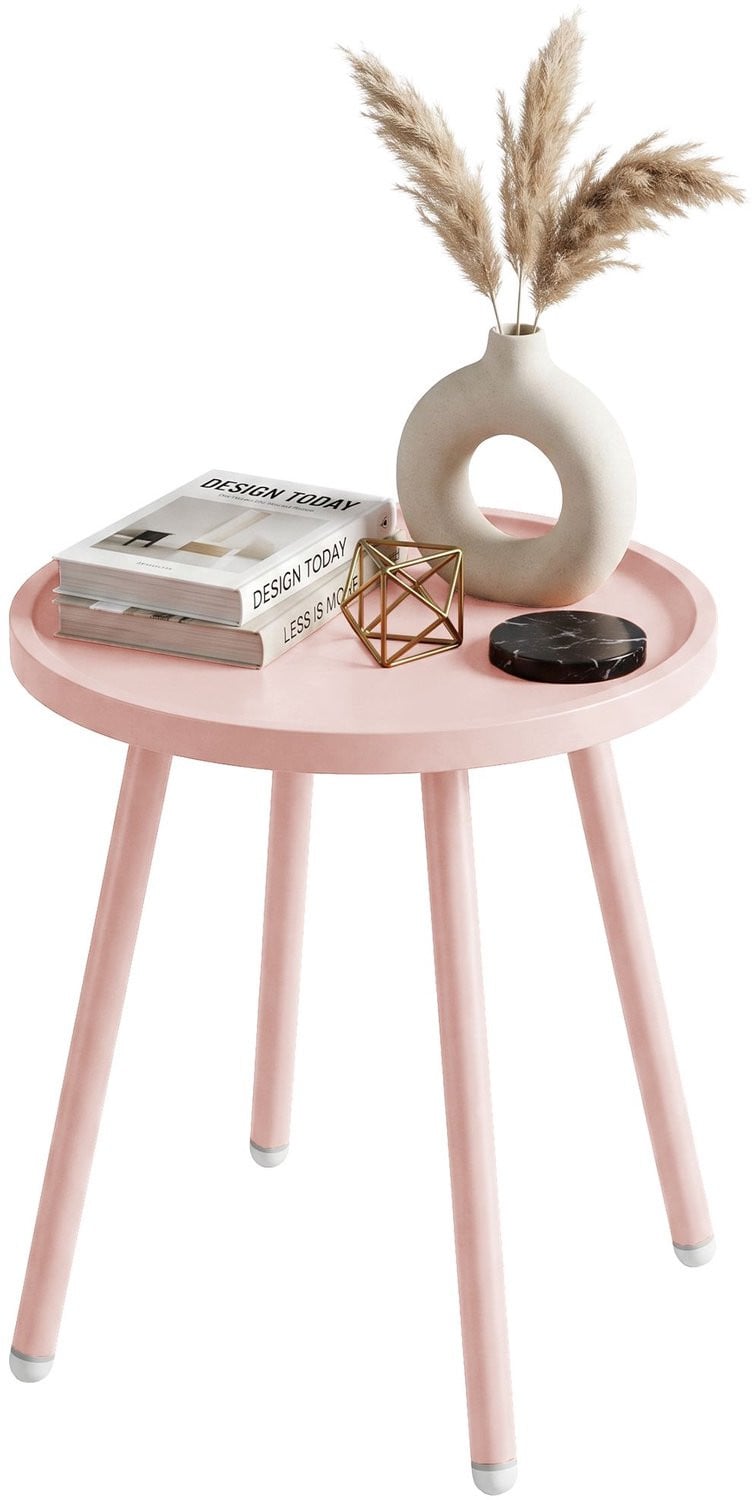 CLP Bijzettafel Busan - Rond - Rosa - Diameter: 40 cm