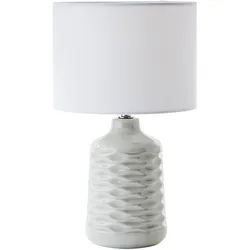 Brilliant, Tischlampe, Ilysa Tischleuchte 42cm grau/weiss (E14)