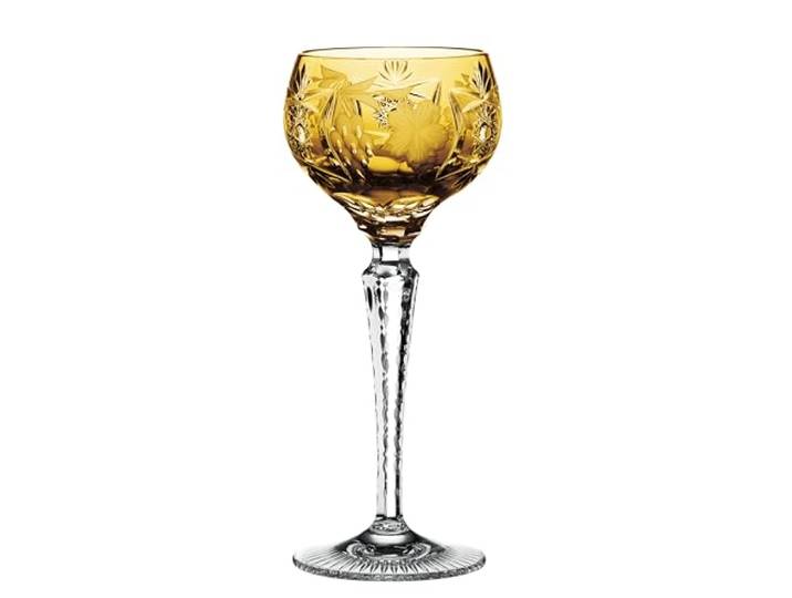 Nachtmann Weinglas mit Schliffdekoration, 230 ml, bernstein, Traube, 35949, Römerglas aus Bleikristall, spülmaschinenfest, Made in Germany
