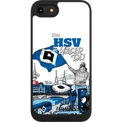 Nivocase Handyhülle für Apple iPhone 7 Hülle NIVOpure Case Schwarz Aufstieg Hamburger SV Offizielles (Apple iPhone 7), Smartphone Hülle, Schwarz