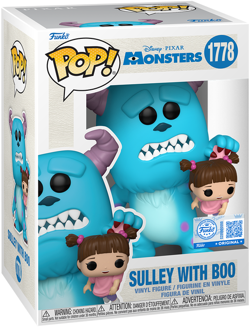 Funko Pop! Disney Pixar Monsters, Inc. Sulley with Boo Vinyl Figure #1778 Exclusive Collectible