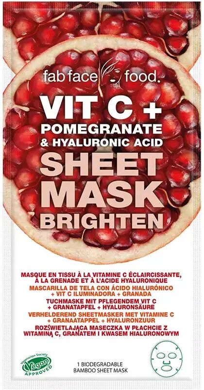 7th Heaven Fab Face Food Vit C + Pomegranate & Hyaluronic Acid