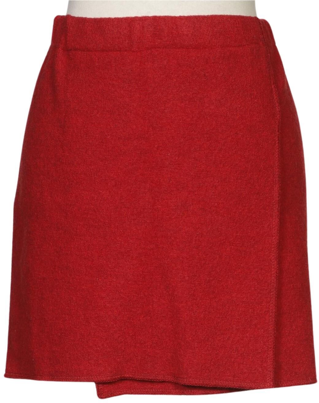Mufflon Damen Rock, Rot, Gr. S, Merino - Second Hand