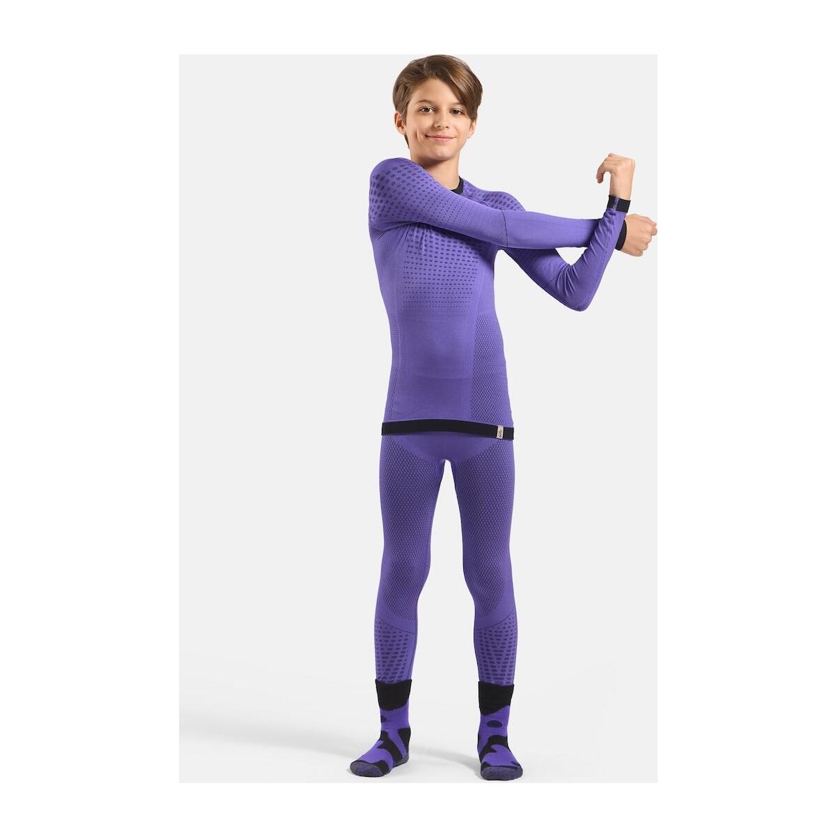 Odlo The Performance Warm Kids' Base Layer Top afterparty - black (21127) 140 183139-21127-140