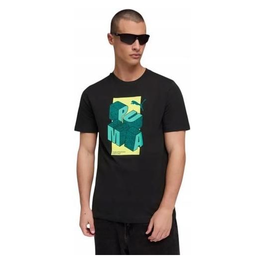 Puma Schwarzes T-Shirt Mit Grafik (M) (70051566)
