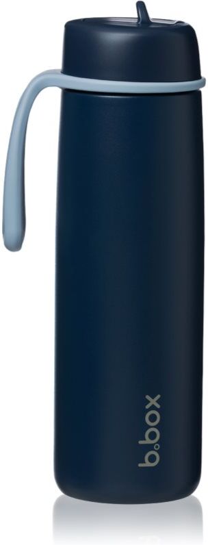 b.box Stainless Steel Thermos Bottle thermos avec paille Midnight 1 pcs
