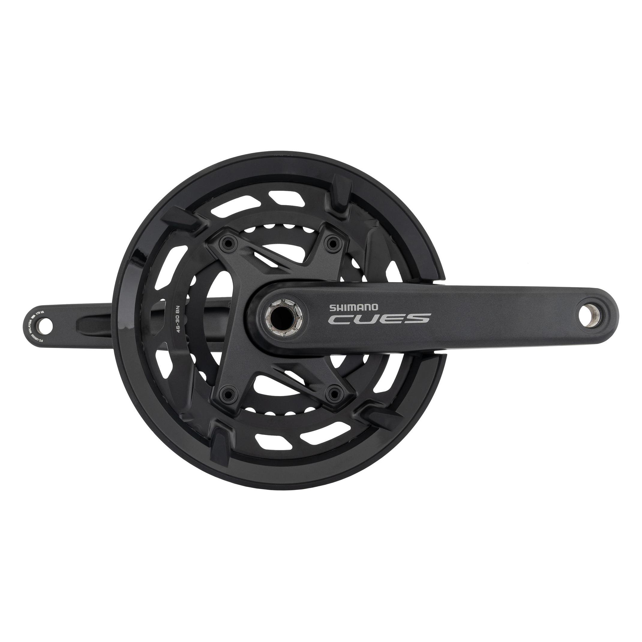 Shimano Kettenradgarnitur CUES FC-U6000 175 mm 46X30 Hosenschutz (175 mm) (EFCU60002EX60C)