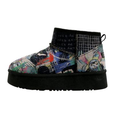 Winterstiefel DOGO "Ruby Boots Schnürstiefel I Need Art Damen Stiefeletten", Damen, Gr. 38, atmungsaktiv gefüttert ungefüttert, Normalschaft, schwarz, Textil, Schuhe Winterstiefel, Handgefertigt
