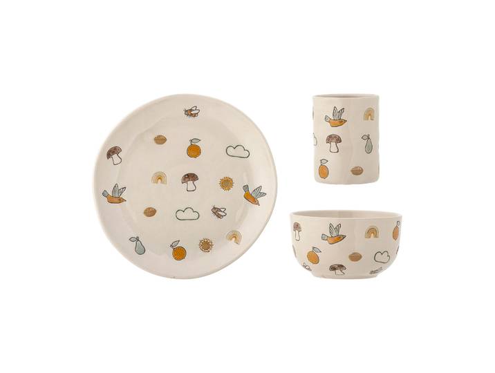 Bloomingville Agnes kinderservies 3-delig White