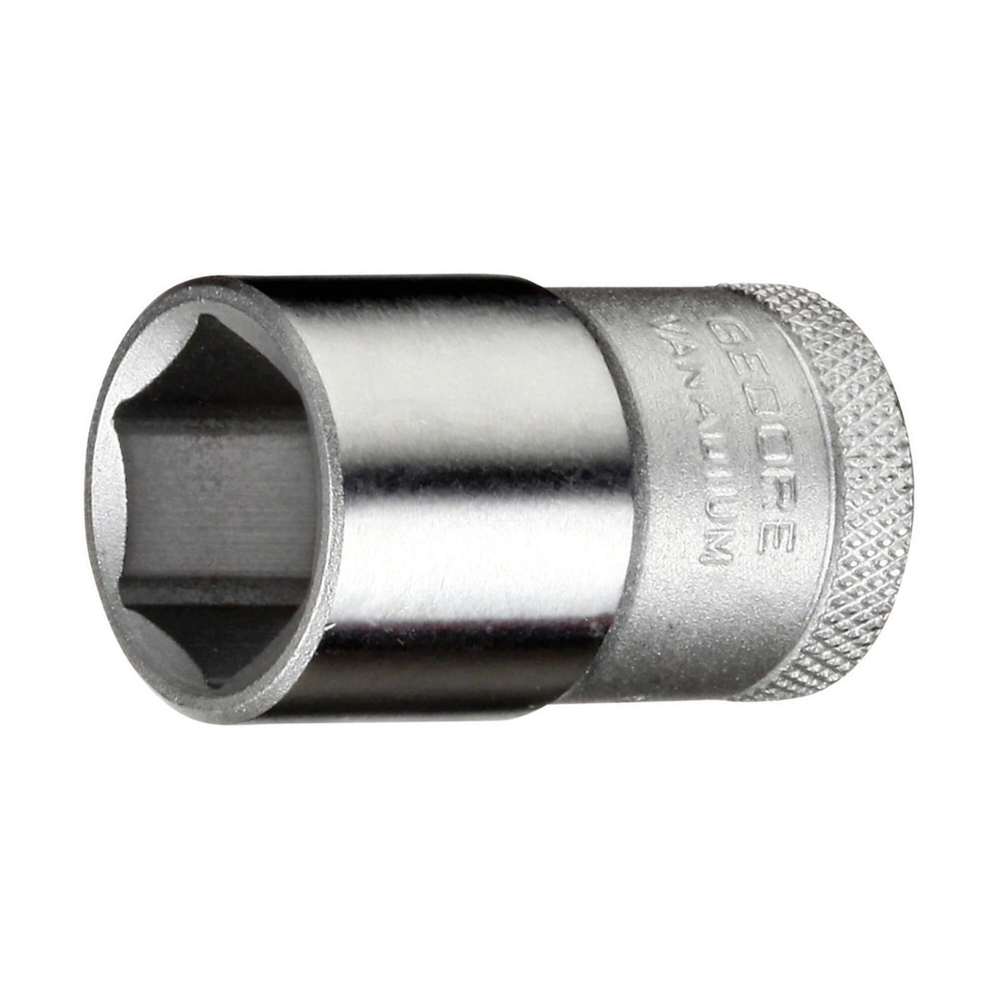 Gedore Steckschlüsseleinsatz, Nuss, 1/2 Zoll 12,5 mm Antrieb, 6-kant, 25 mm Weite, Werkzeug, 19 25, Stahl verchromt (6131930)