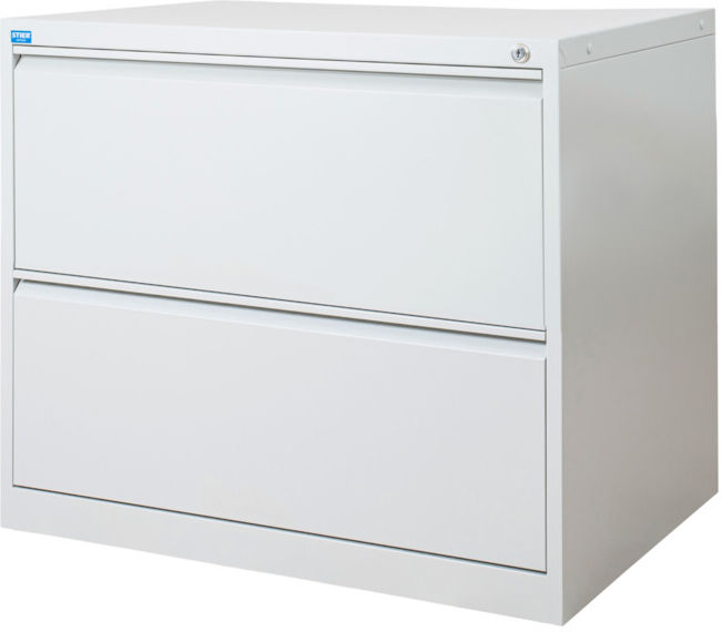 Armoire à dossiers suspendus STIER, 2 tiroirs, double rail, DIN A4, 720x840x620 mm (905439)